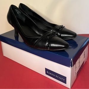 - Karen Scott Zenablk Black Dress Shoes Size 7.5 M